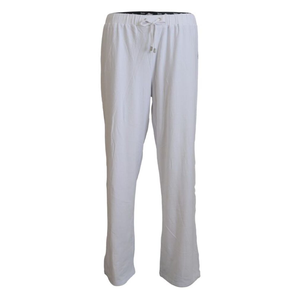 John Galliano White Cotton Logo Loose Men Men's Pants